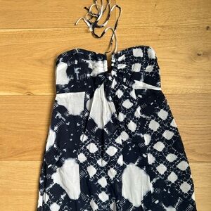 BCBGeneration | Blue and White Maxi Dress (Size 6)